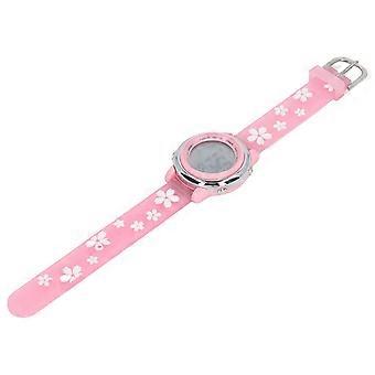 Mädchen Digitale Sportuhren Clear Scale 3D Cartoon Wasserdichte Uhr mit LED-Hintergrundbeleuchtung Wecker kompatibel 3 bis 10 Jahre alt Rosa