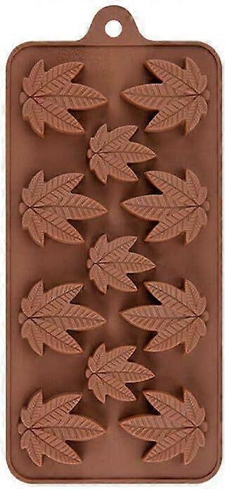 x 3D Maple Leaf Silicone Ice Cube Mold - 11 Ice Cubes