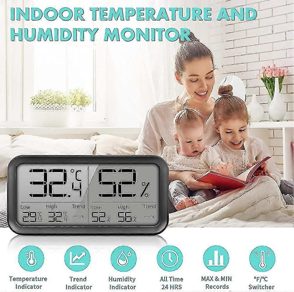 Thermometer Digital Hygrometer Inside With 16: 9 Display Room Thermometer