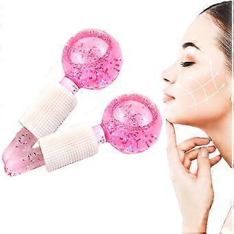 Dww-2 Ice Balls for Facial Massage, Pink