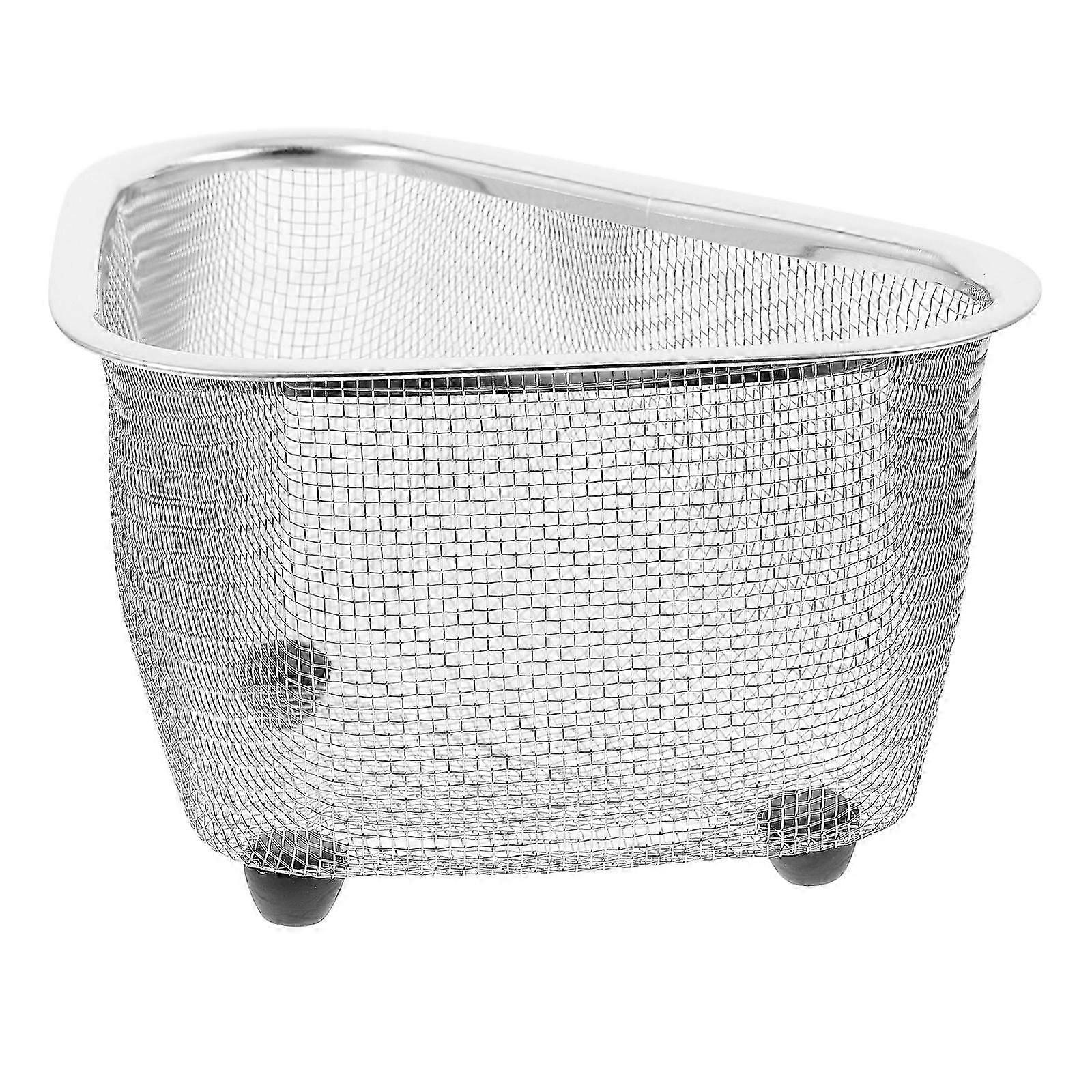 Triangle Sink Basket | Kitchen Corner Storage | 1Pcs | Silver