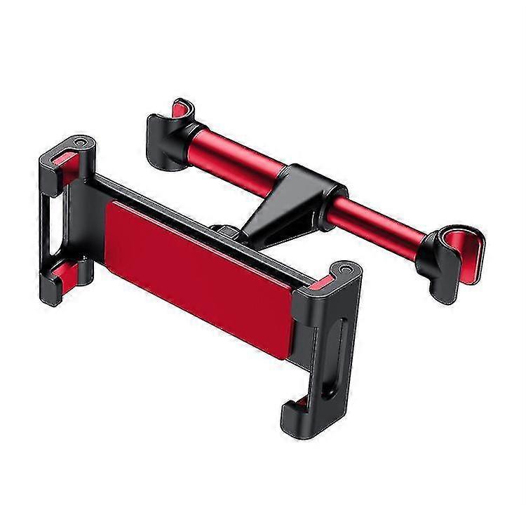 Adjustable Car Headrest Tablet Holder Compatible Smartphone Tablet 1 Piece Red