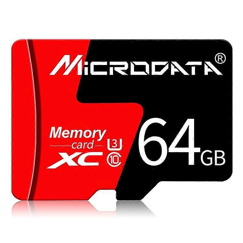 64GB U3 Red and Black TF(Micro SD) Memory Card