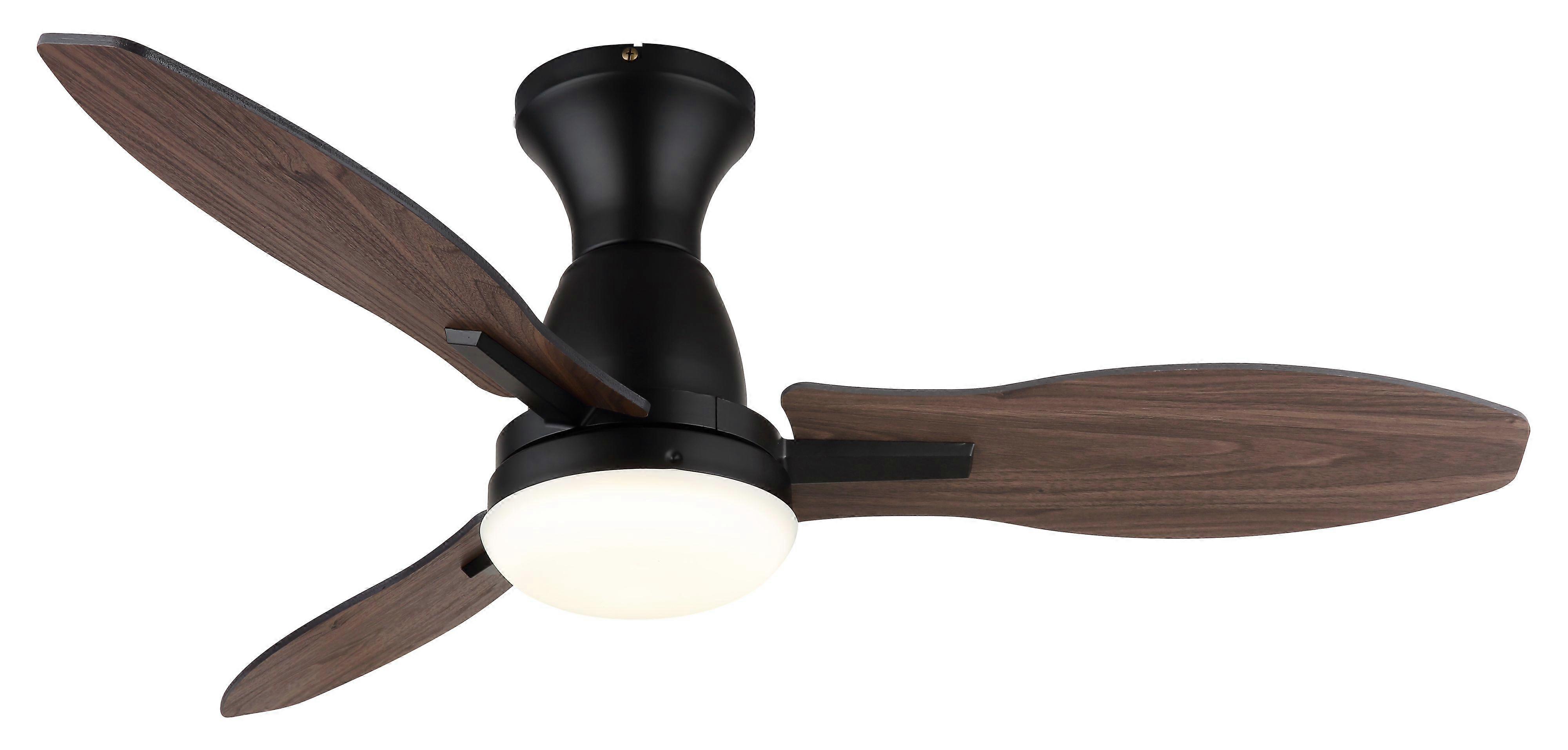 DC Deckenventilator Gale Schwarz mit LED