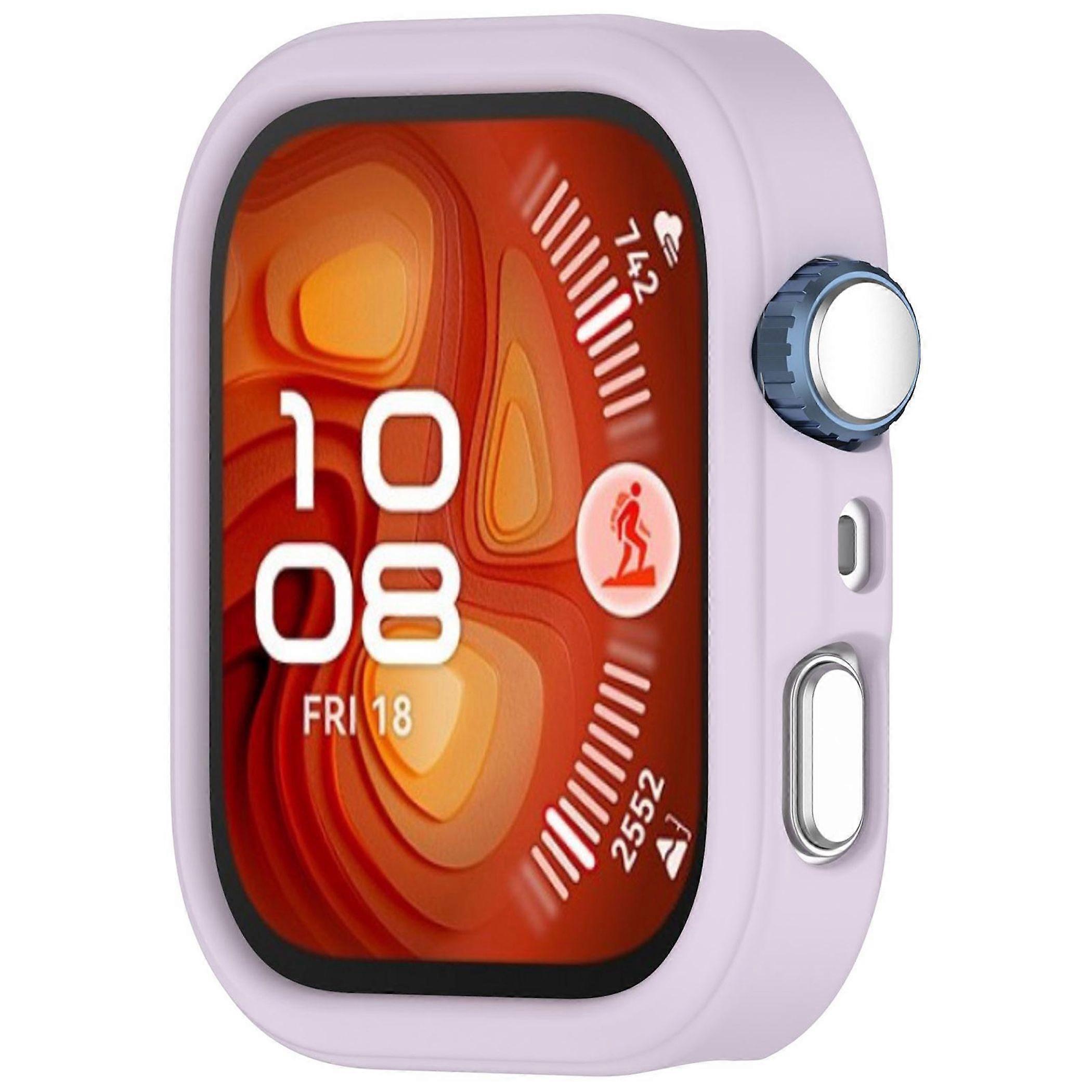 Silicone Protective Case for Huawei Watch Fit 4 Pro Half Coverage Protection Light Purple