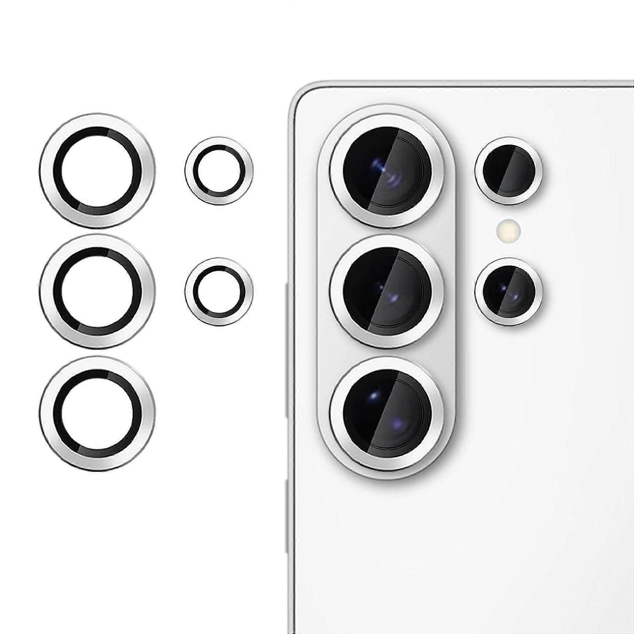 Camera lens protector for Samsung Galaxy S26 Ultra, 9H tempered glass, silver
