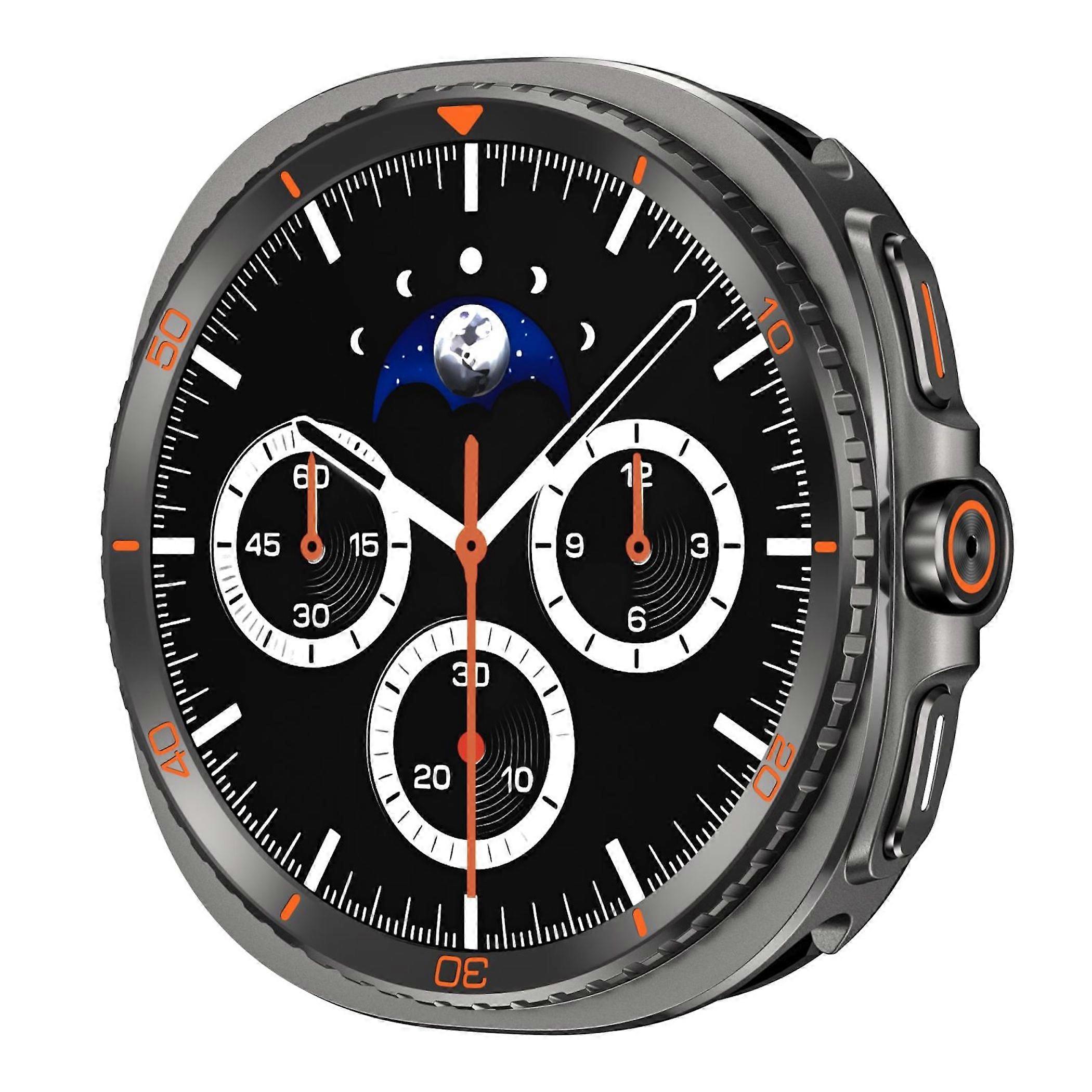 Metal protective case for Samsung Galaxy Watch 8 40mm, Classic Design, Grey