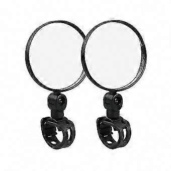 Yvan 1 Pair Glass Rear View Mirrors for Bicycle, Mountain Bike, and Mobility Scooter Handlebars