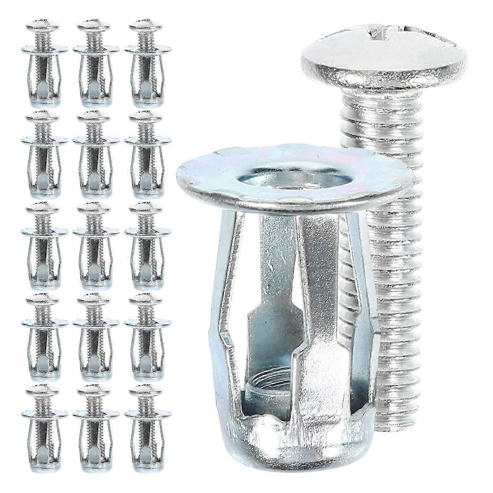 25 Sets Bolts Nut Set Insert Expansion Nut Fixings Threaded Screw Insert compatible with Hollow Wall