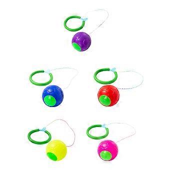 Ankle Skip Jump Toys Foldable for Kids Playing 5Pcs Colorful Ring Toys