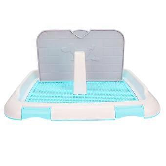 Dog Toilet Indoor Puppy Training Toilet Cat Potty Fence Dog Scheduled Urination Potty TrayBlue