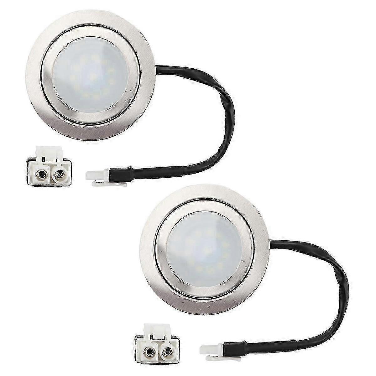 2-Pack 12V DC 2W LED Light Bulbs with EL Socket for Range Hood