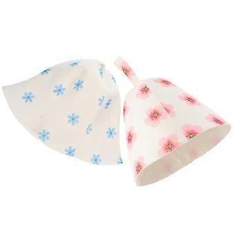 2pcs Felt Sauna Hats Breathable Sauna Cap Women Sauna Hats Bath Caps Reusable Sauna Hat