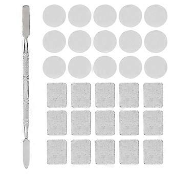 Square Metallic Stickers, Empty Palette Stickers, Colorful Makeup Round Stickers compatible with Eyeshadow Palette Set