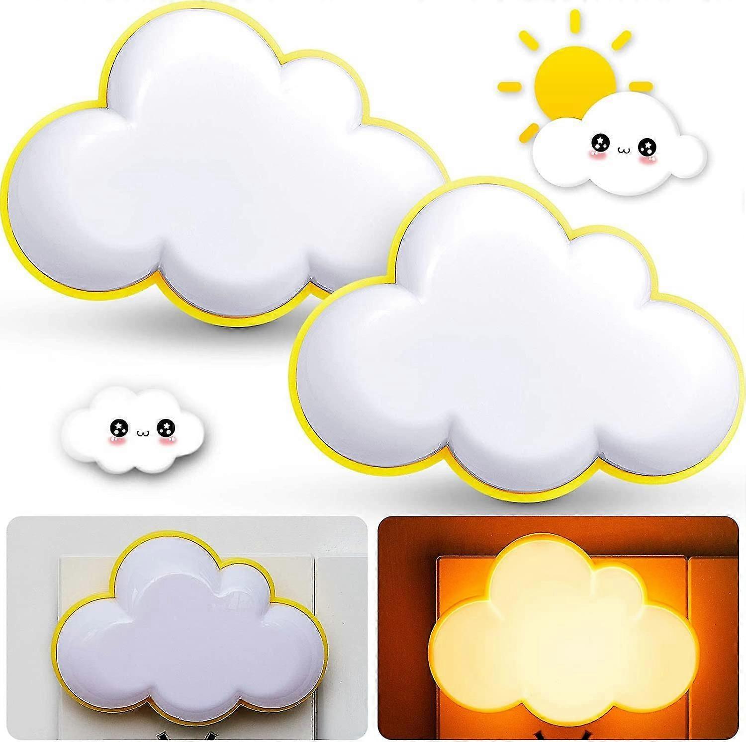 2 Pack Led Night Light Cloud Soft Light (yellow)