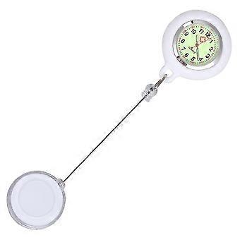 Taschenuhr zum Anklipsen, für Krankenpfleger, für Ärzte, medizinische Zwecke, weiß leuchtend, 1 Stück