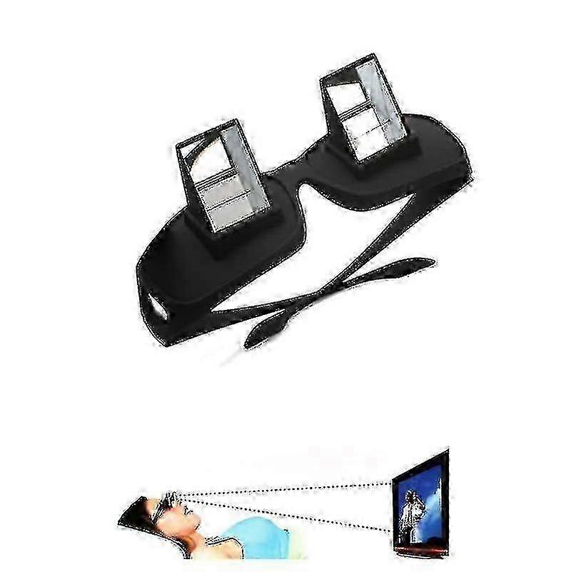 Prism glasses view-deflecting reading and tv glasses angular glasses