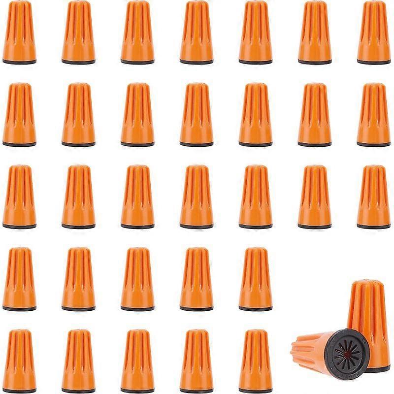 30 orange cable caps, waterproof connectors, screw terminals, cable termination caps