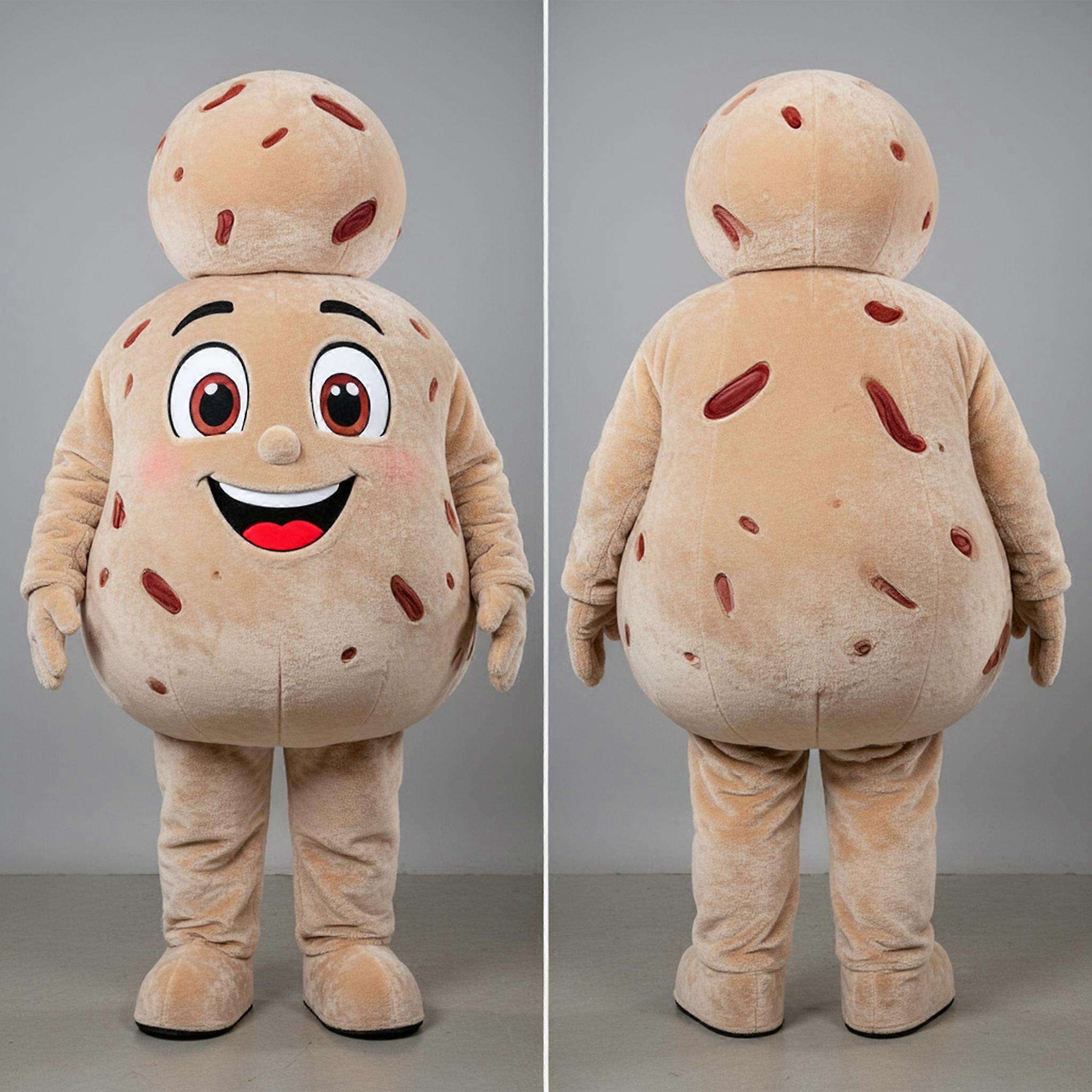 MASTICOT Beige Plump Meatballs Mascot
