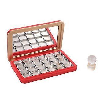 Kosmetikbox mit Magnetdeckel, geeignet für Lidschatten, Rouge und Highlighter – robust und stilvoll