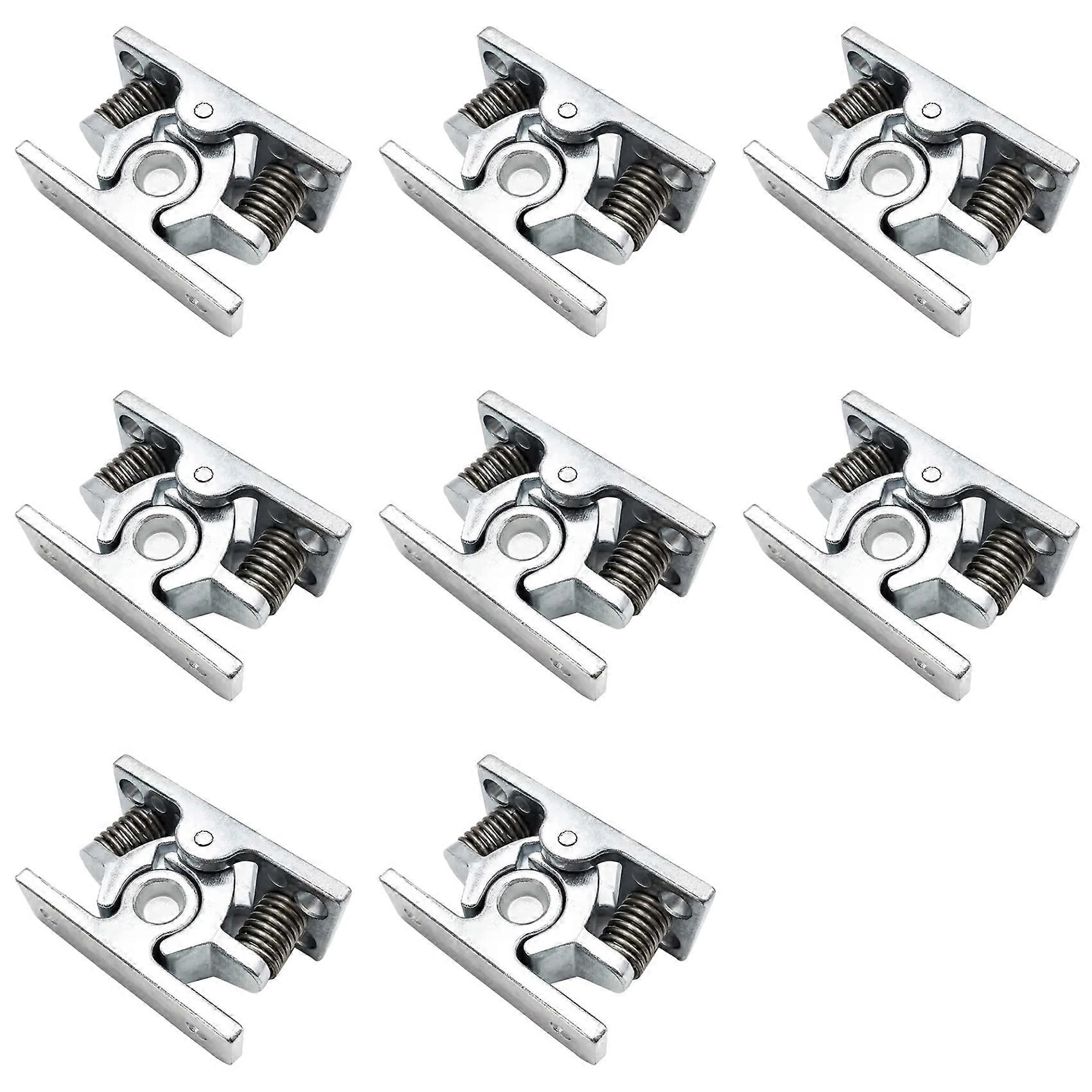 8Pcs Spring Loaded Door Easy Lock Stop Catch Release Clamp Double Roller Catch (Mp-4)