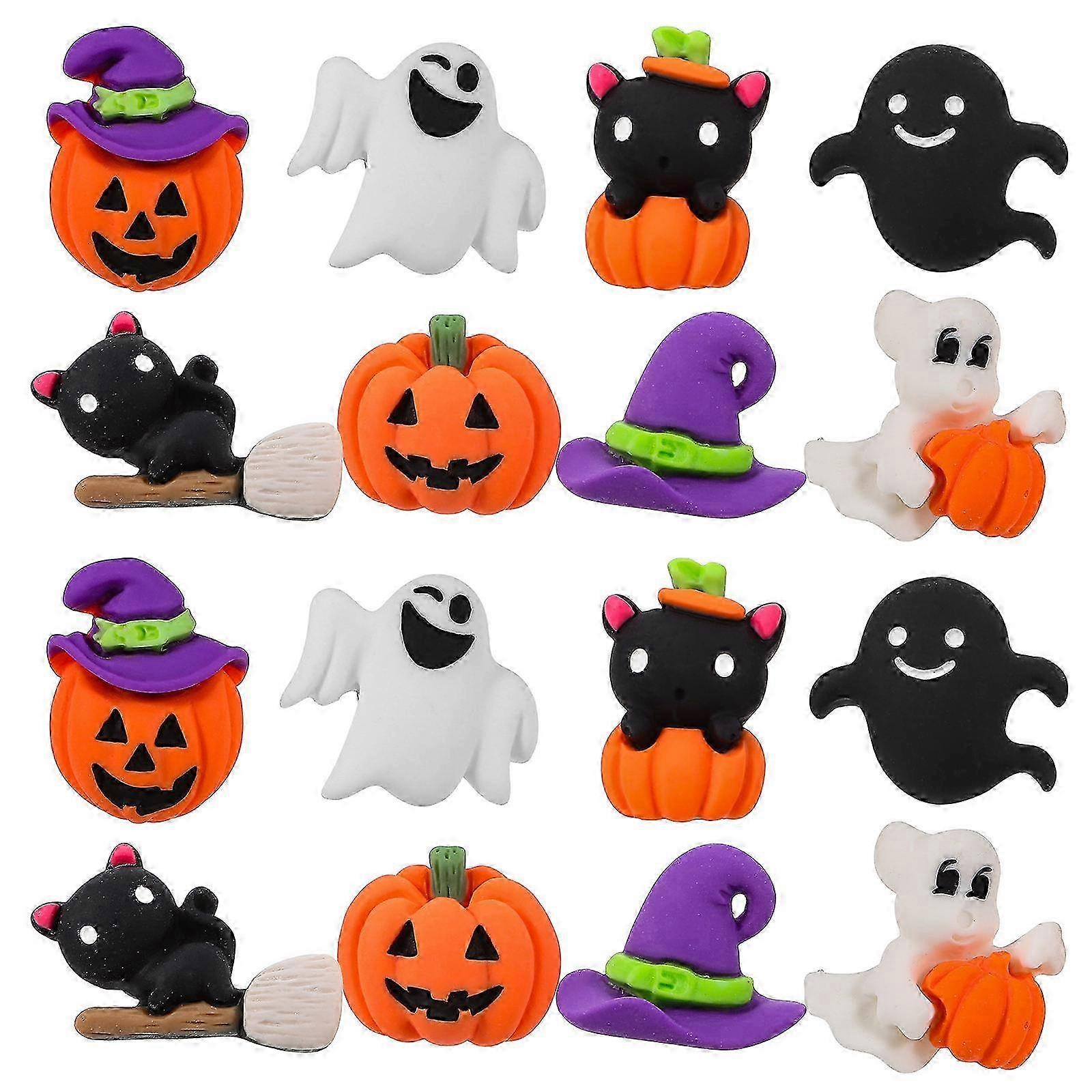 Halloween Push Pins Set 96Pcs Pumpkin Cat Patterns for Office