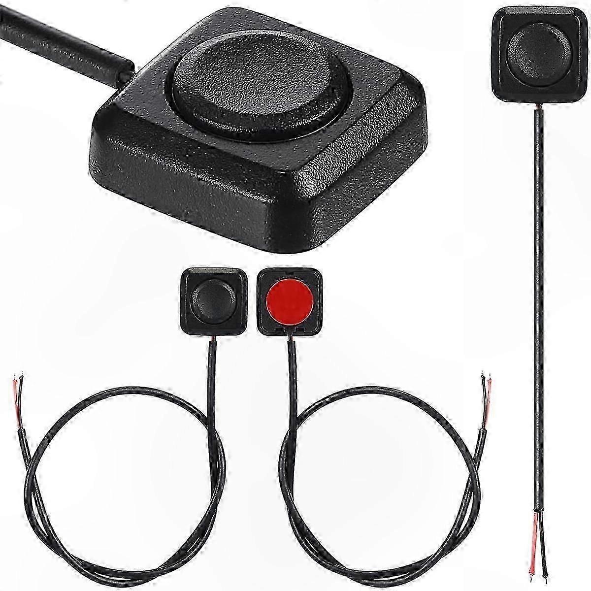 4 Pack Mini Push Button Switches, Momentary ON/OFF Surface Mount for 12V 24V Applications