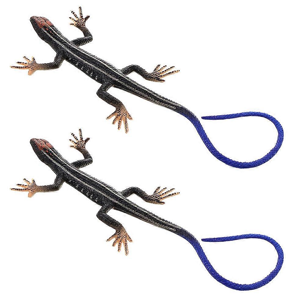 Simulation Lizard Model Plastic Animal Decor for Decoration 4Pcs