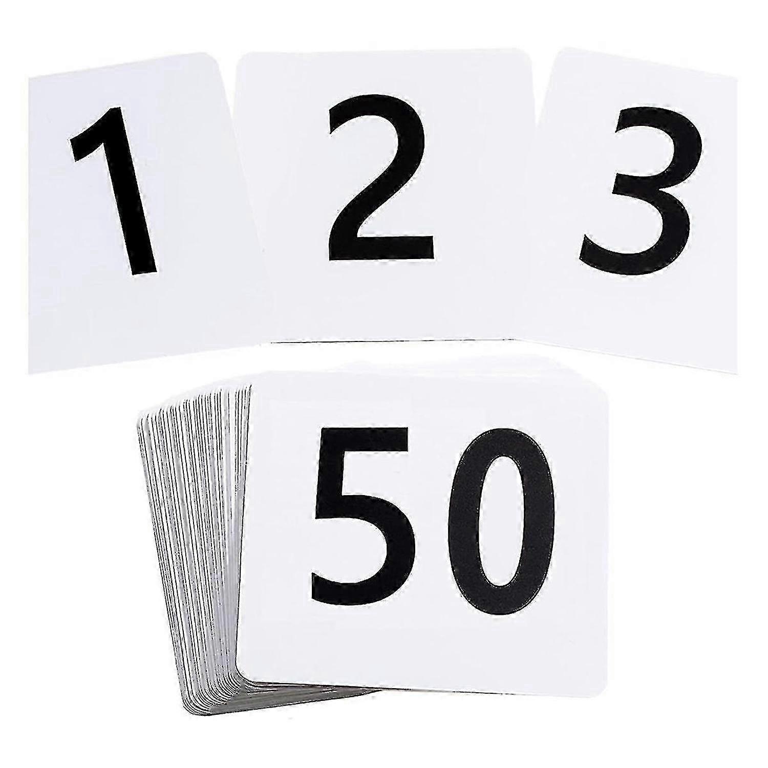 50pcs Large Format Table Numbers 1-50