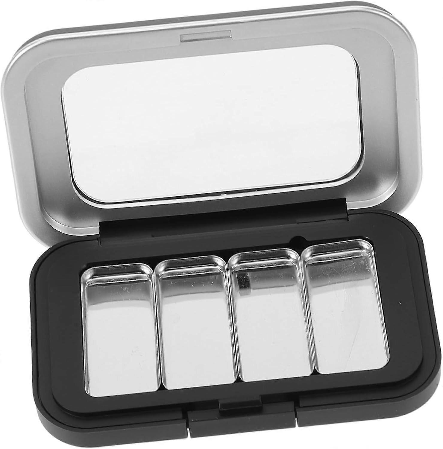 2sets Box Empty Eyeshadow Box Highlighter Case Refillable Eyeshadow Pan Small Makeup Palettes Use