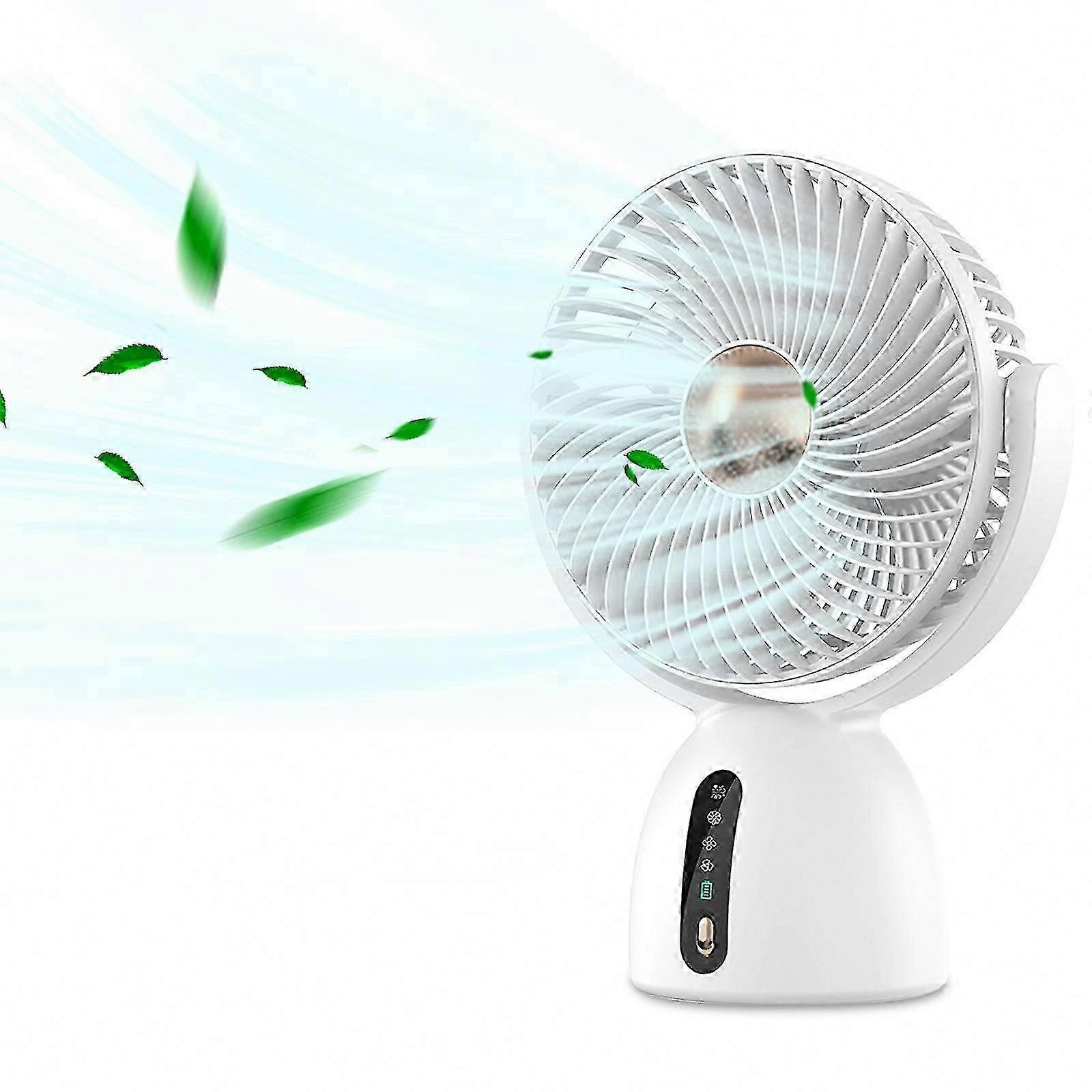 Versatile USB Portable Fan Desktop Wall Hanging 4-Speed Adjustable Angle
