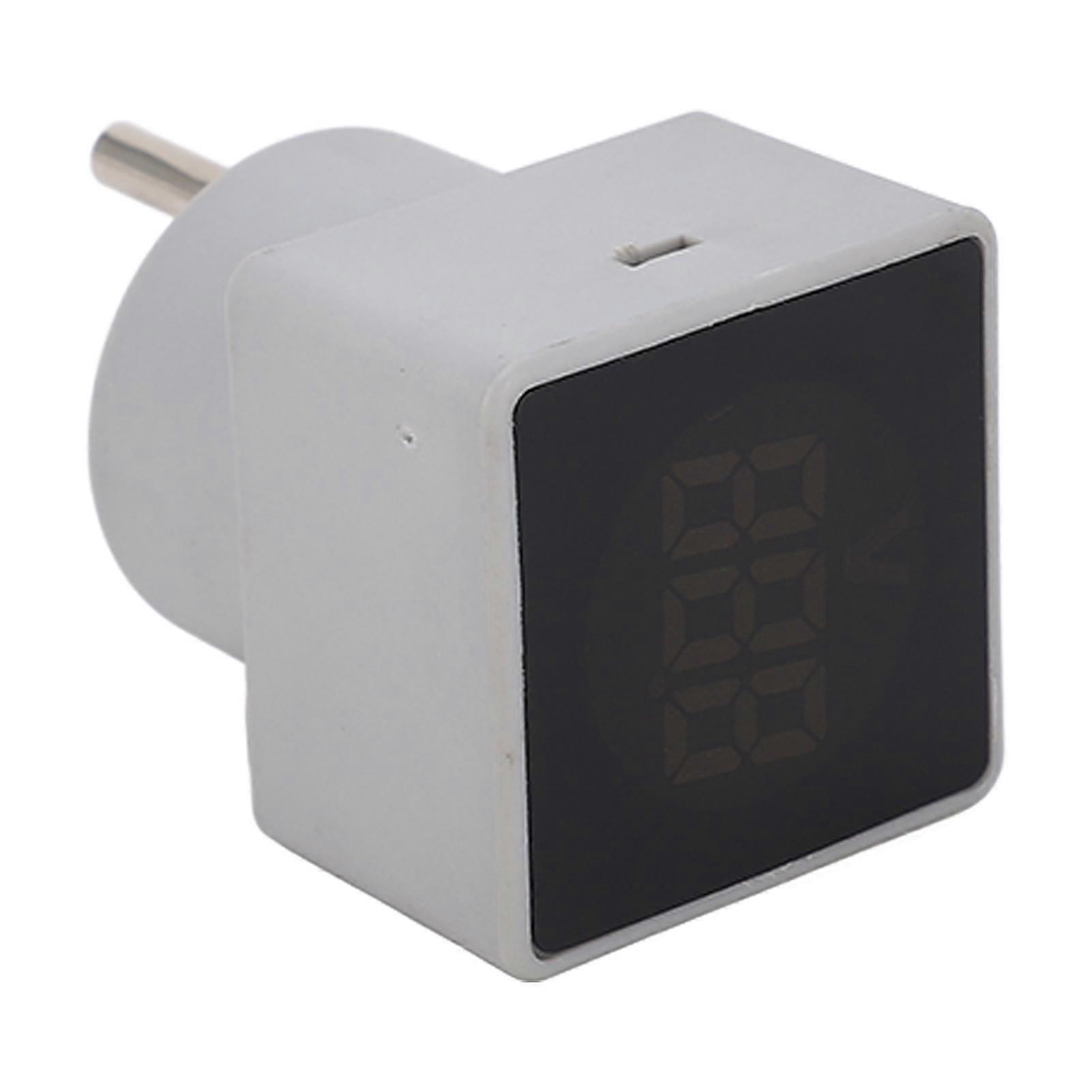 Plug Type Voltage Meter Real Time Measurement Digital LCD AC Voltmeter with Red Backlit