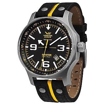 Vostok Europe Expedition Nordpolen automatisk analog man Watch med koskind armbånd NH35-5955196