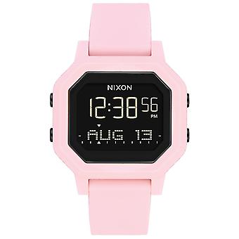 Nixon de sirene horloge voor digitale Quartz vrouw met siliconen armband A12103154