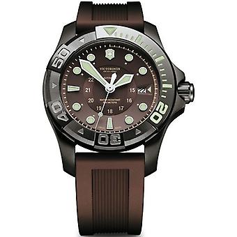 Victorinox Dive Master 500 hand-wond mechanische analoge man horloge met V241562 rubber armband