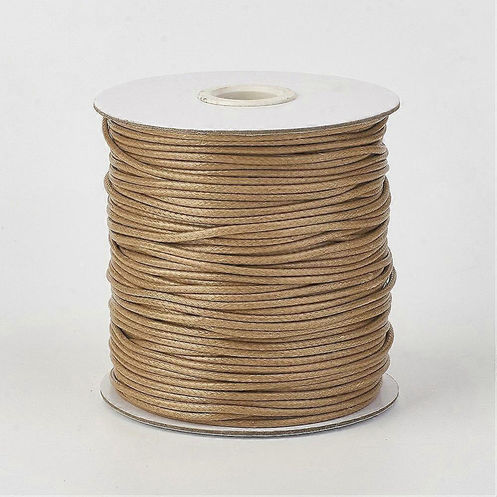 1roll  Waxed Polyester Cord Wheat 2mm 90yards/roll(80m/roll)