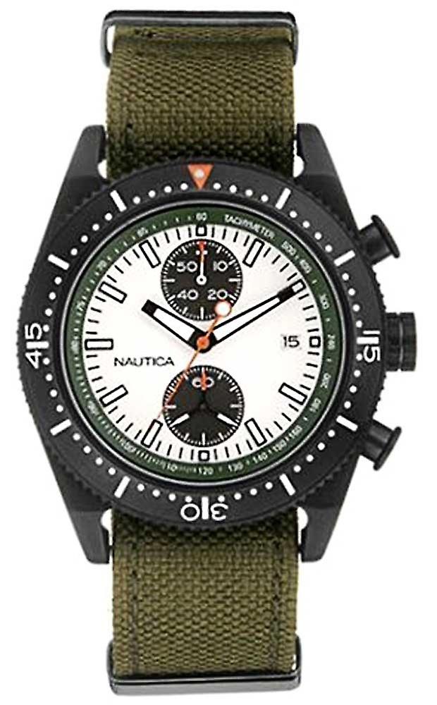 Nautica n-mx 44 Quartz Analog Man Watch with Nylon A15060G Bracelet