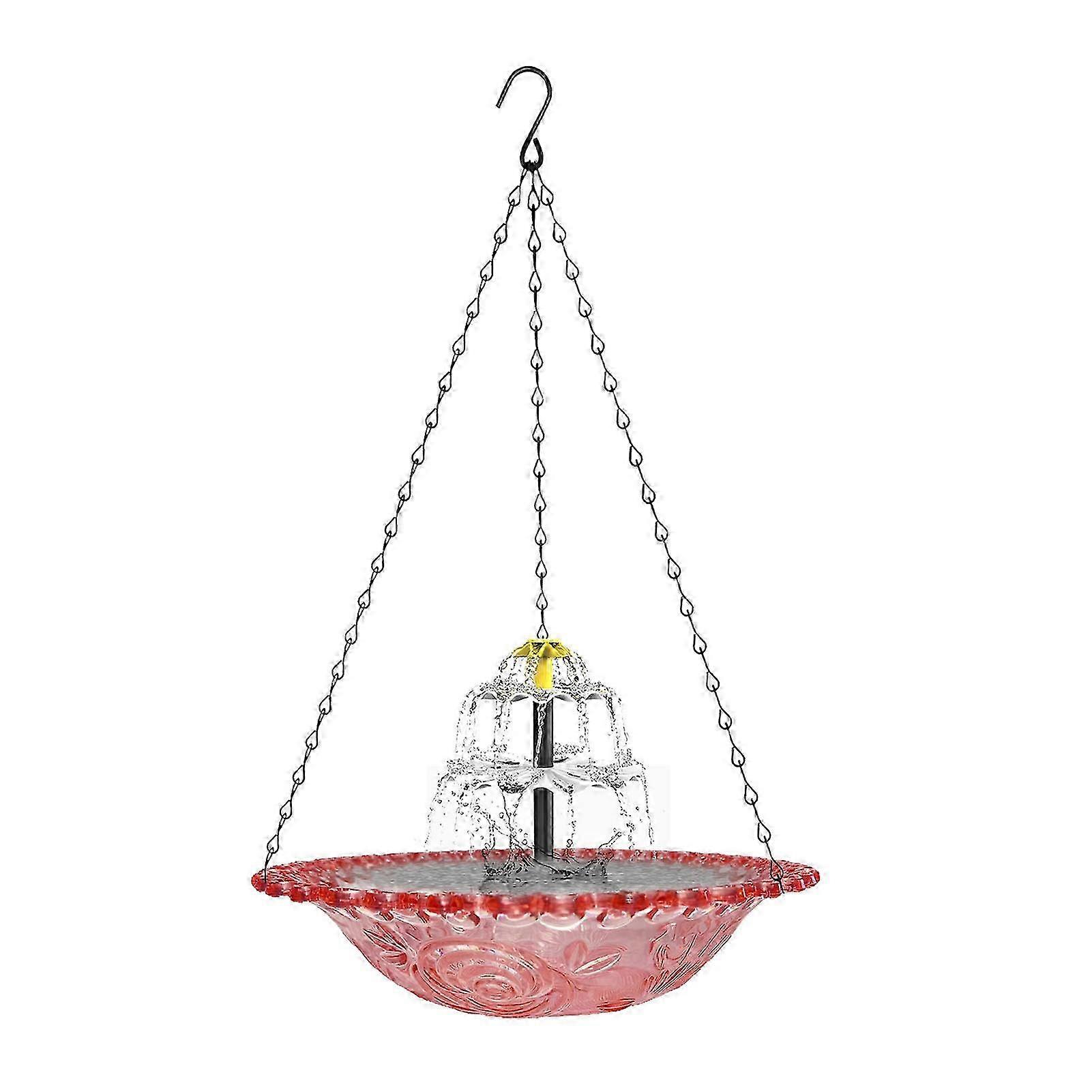Solar Powered Hanging Bird Bath