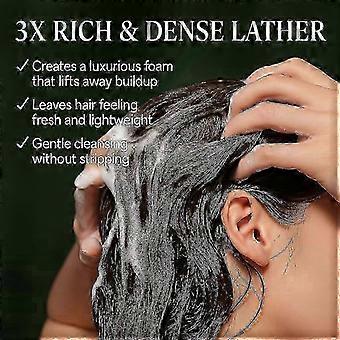 Nature Triangle Shampoo Bar, Natural Seven Green Soap and Usman Grass Solid Shampoo for Calming and Strengthening Hair