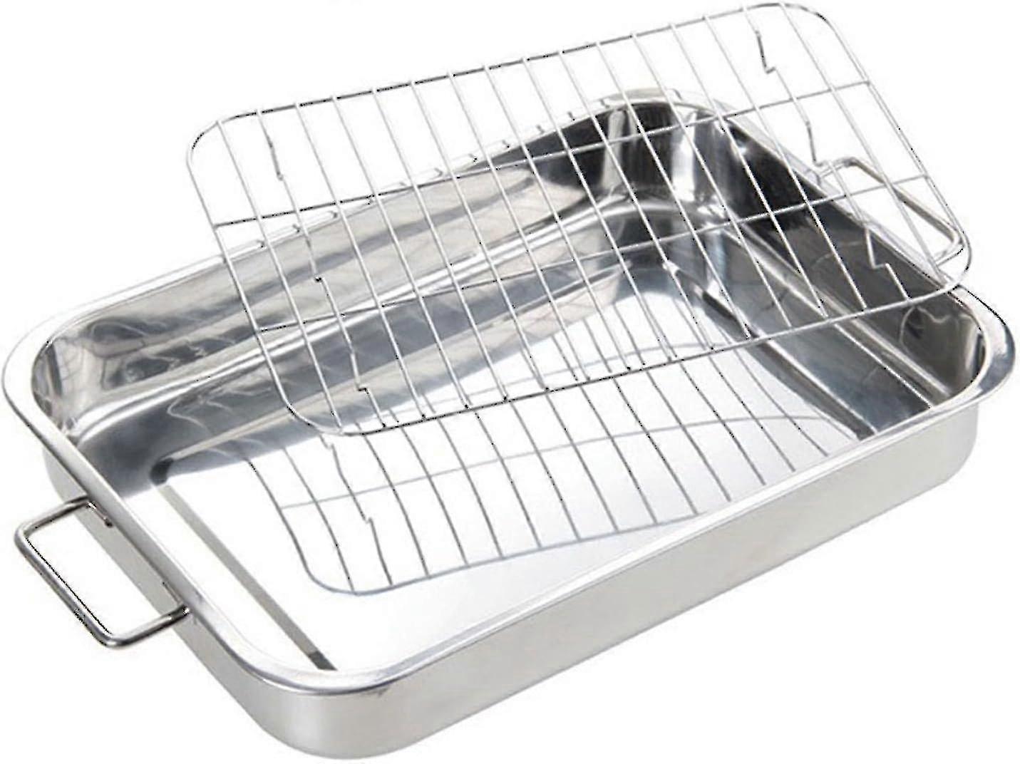 Oven Roaster Pan with Integrated Rack