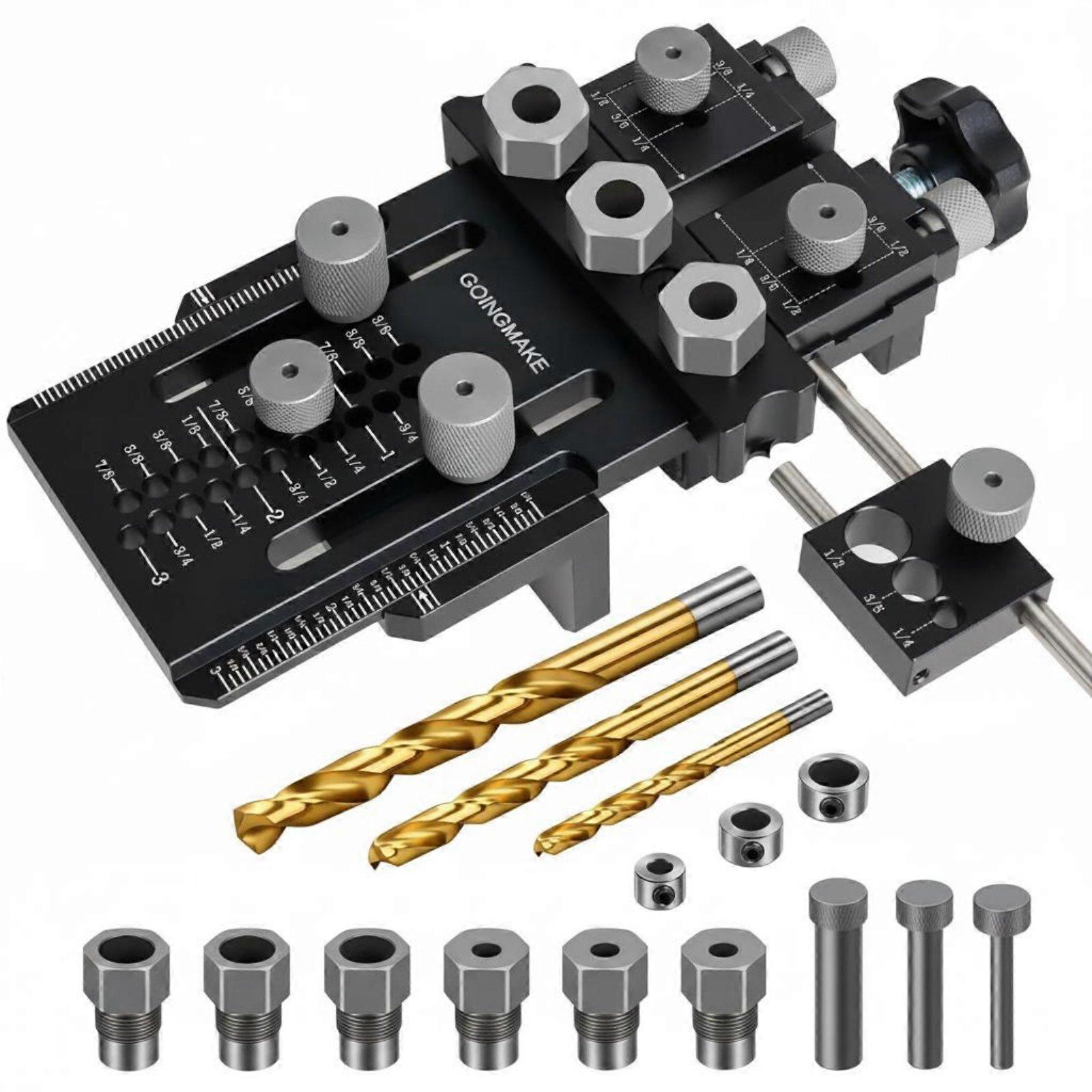 Dowel Drilling Jig Kit Precision Positioning Straight Hole Guide