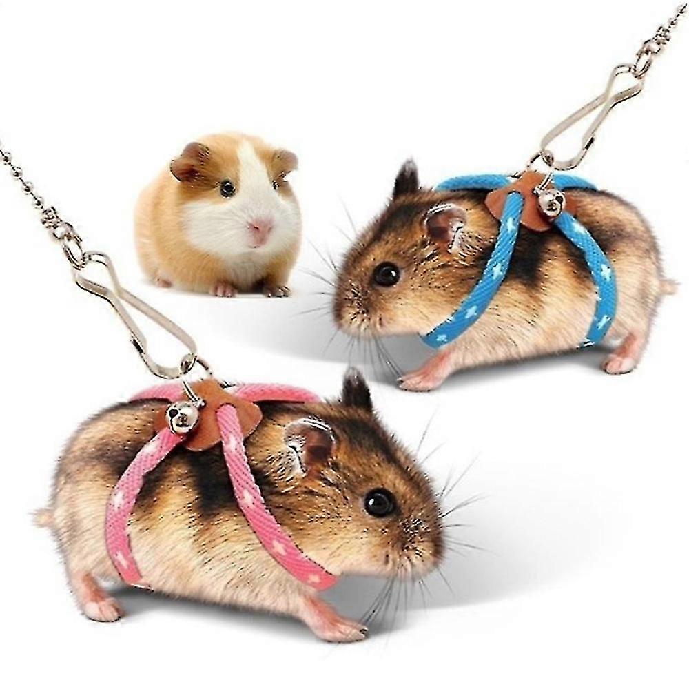 Small Pet Adjustable Soft Harness Leash Bird Parrot Mouse Hamster Ferrets Rat
