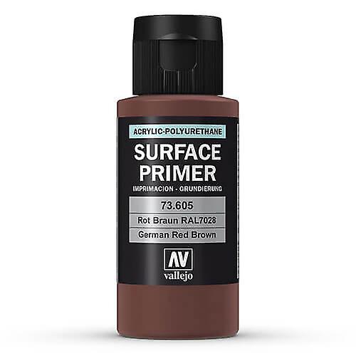 GER RED BROWN Vallejo Waterbased Surface Primer Selflevelling Matt Finish 60mL