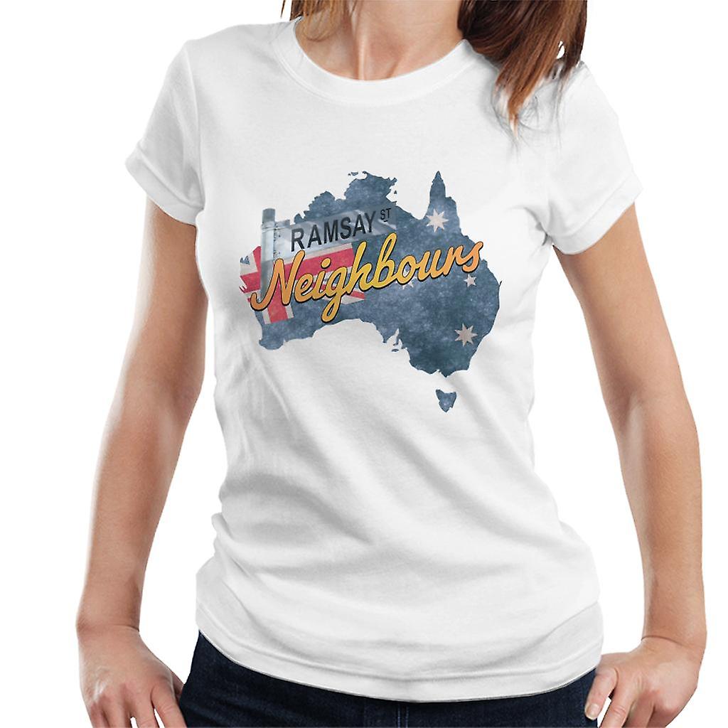 Neighbours Ramsay St Australian Flag Women's T-Shirt