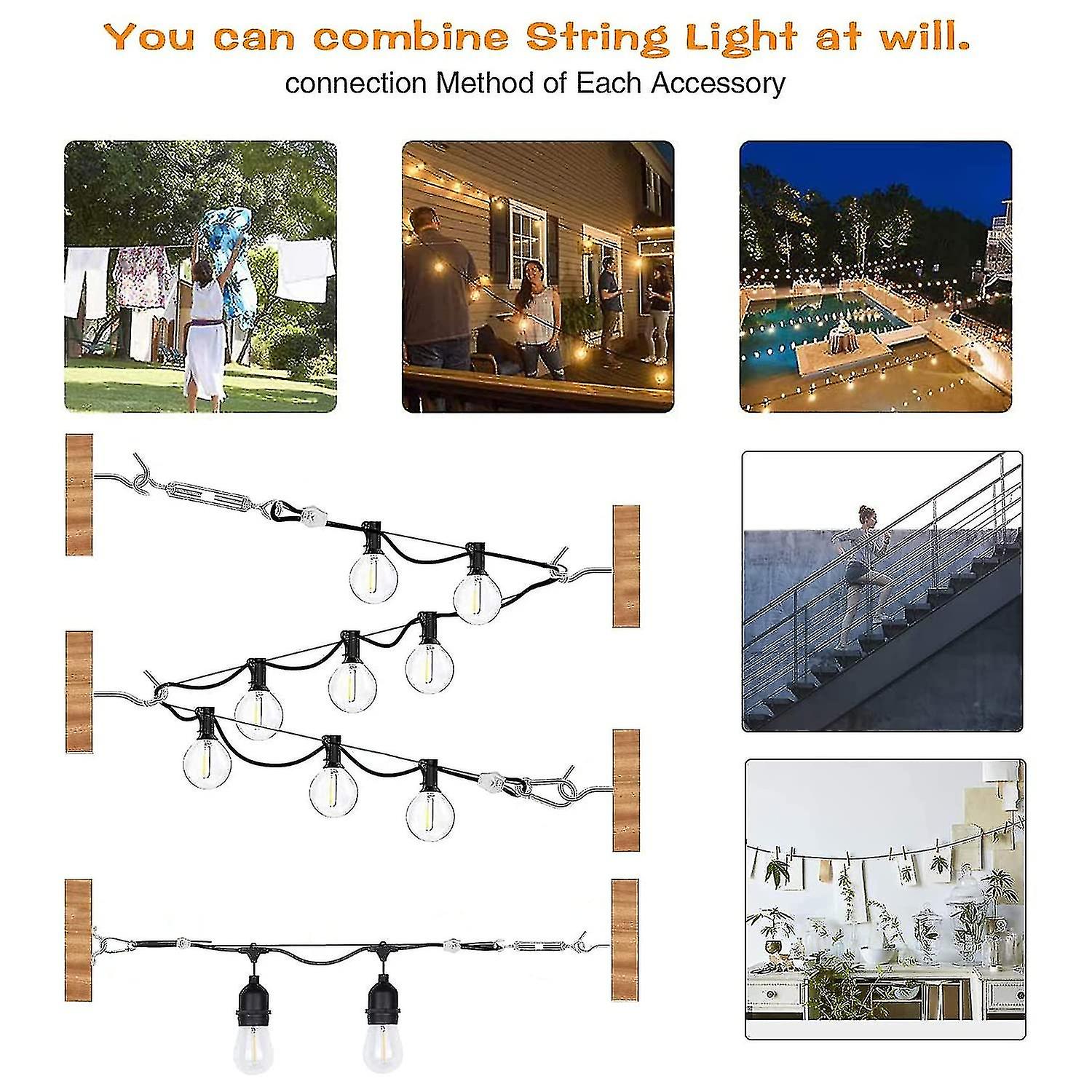 Besdiyart 70 Pcs Garden Wire Rope Kit, 30 PVC Coated 3 304 Stainless