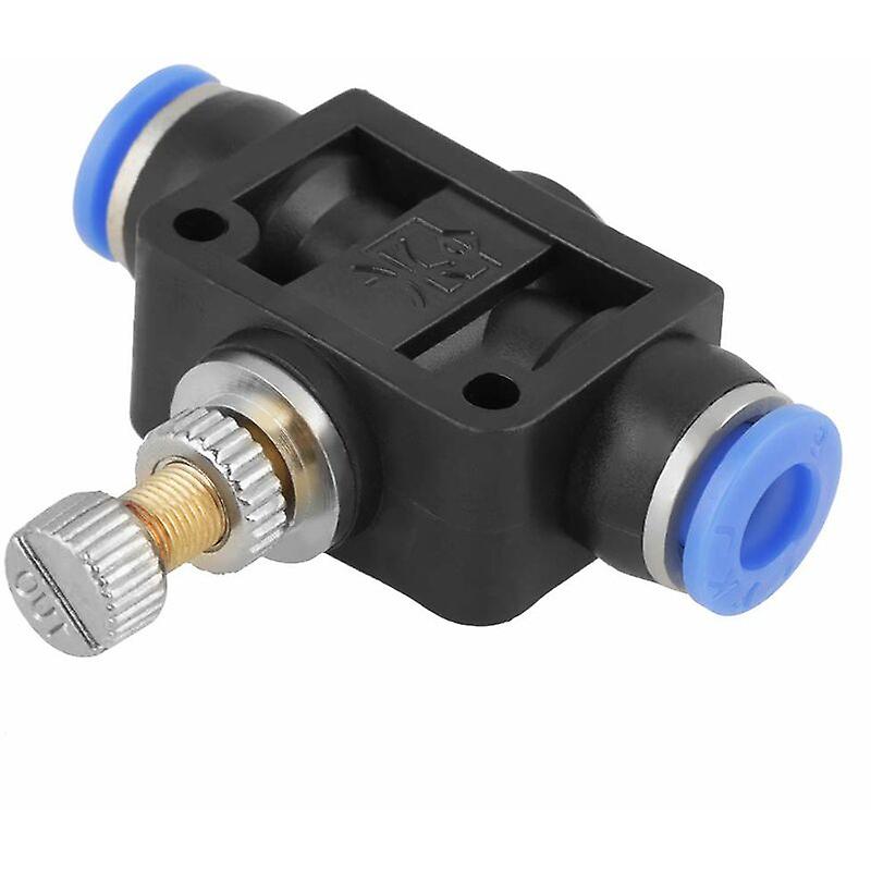 4pcs Push-in Butterfly Hose Cruise Control Valve Pneumatic Air Flow Control Valve Connector Quick Connect 8mm