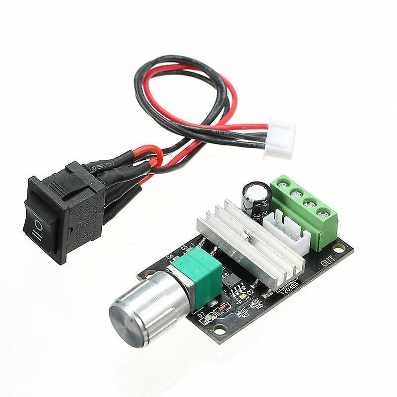 DC 6V 12V 24V 3A PWM Motor Controller with Reversible Switch