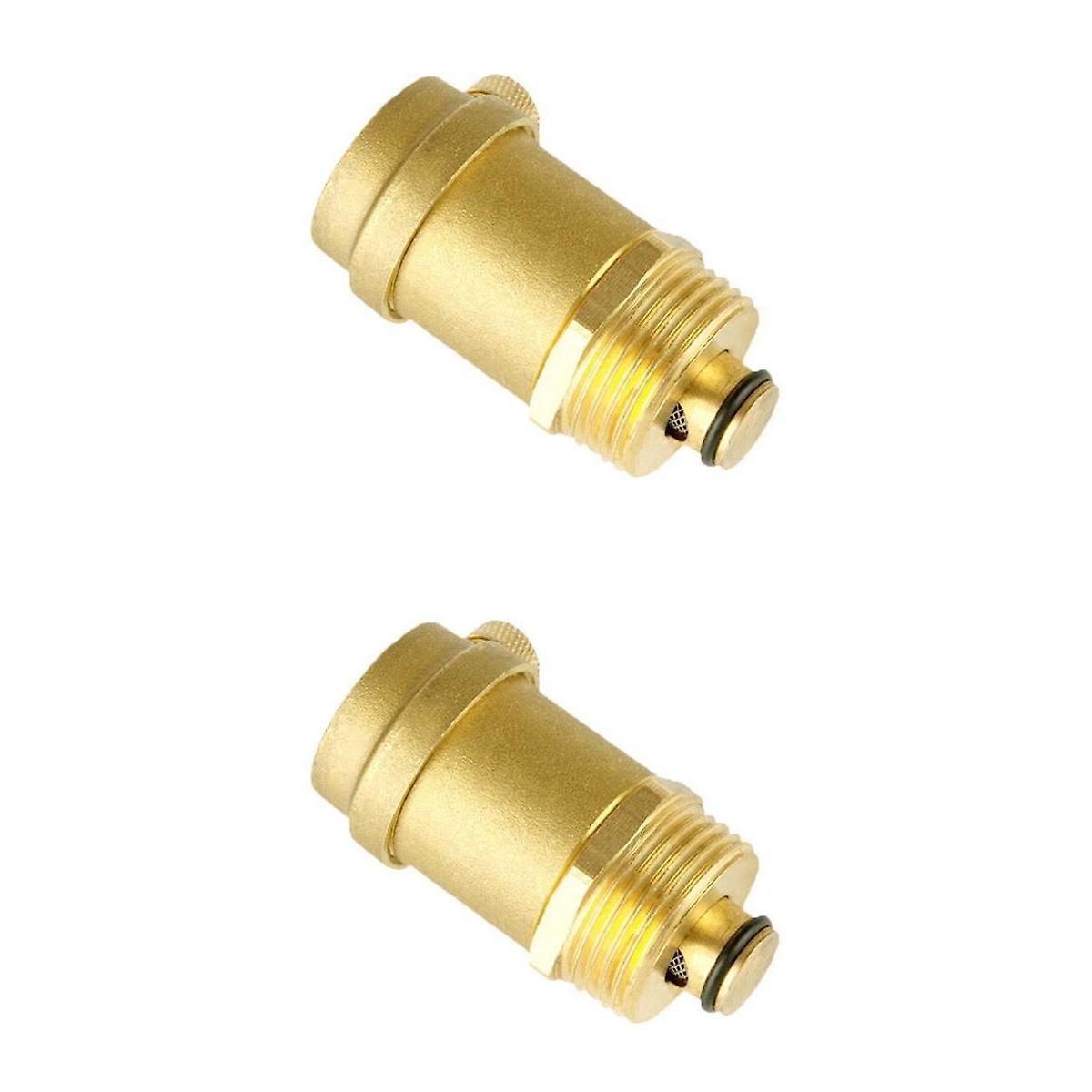 2 Pcs Automatic Float Vent Boiler Vent Valve Brass Air Vents DN20/DN25