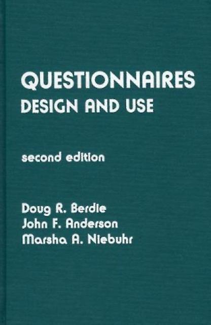 Questionnaires by Marsha A. Niebuhr Paperback Book