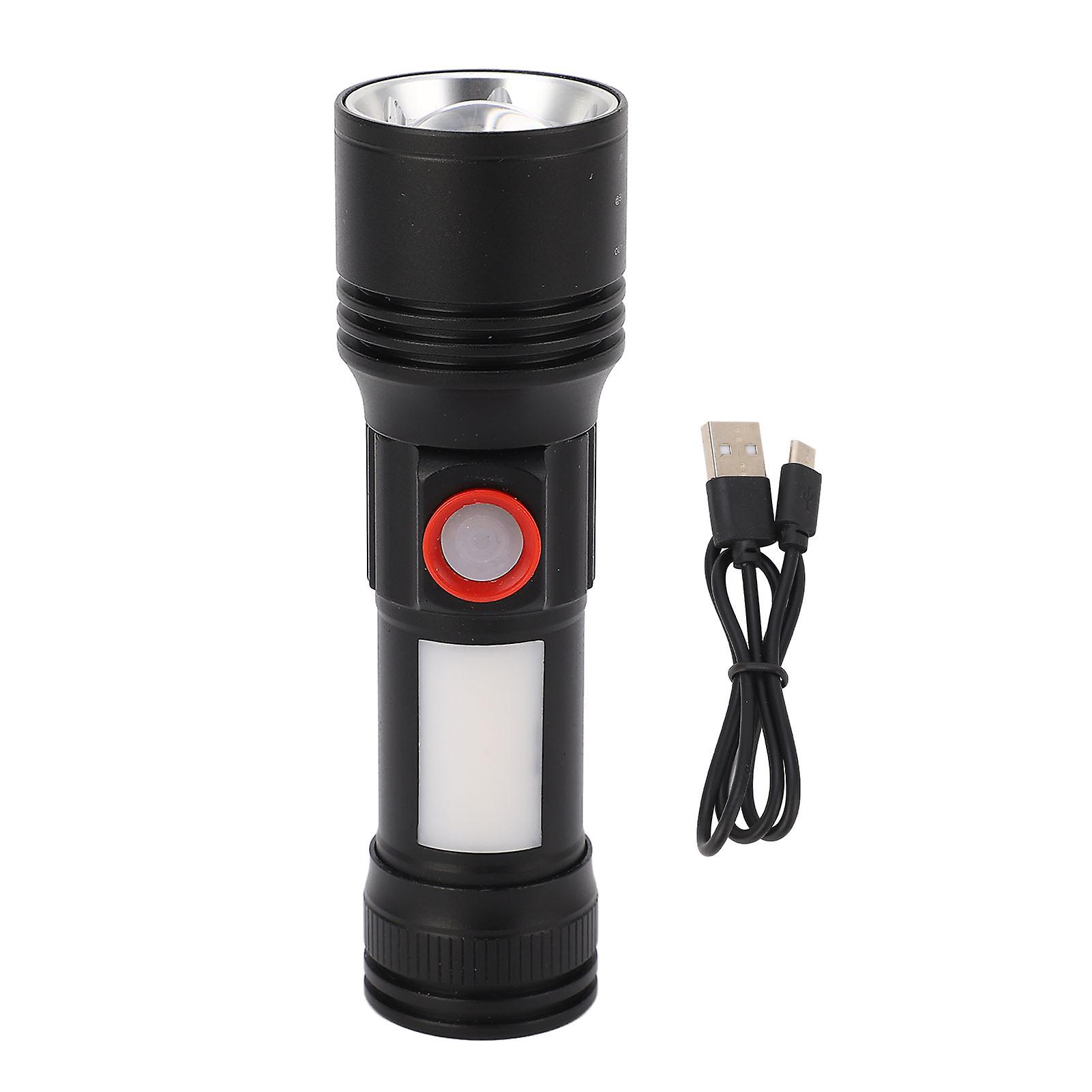 Flashlight Telescopic Zoomable Type C Rechargeable IP65 Waterproof Portable Magnetic Flashlight